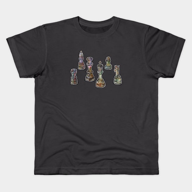 Chess Game Anyone? Kids T-Shirt by katgaddis